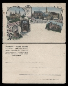 Gruss aus Posen/Poznań. Der Dom,erb.1522-Tum. Alter Markt m.Hauptwache-Stary Rynek i główna wacha. Kapell im Dom-Kaplica w Tumie. Priesterseminar-Seminaryum. Bamberka.