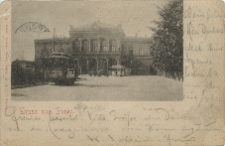 Gruss aus Posen. Bahnhof.