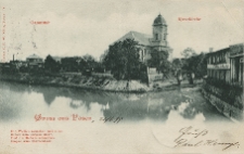 Gruss aus Posen. Kreuzkirche. Gasanstalt.