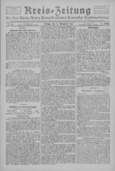 Kreis-Zeitung f&uuml;r d. Kreis Nowy-Tomysl: zugl. Nowy-Tomysler Hopfenzeitung 1926.11.12 Jg.51 Nr131
