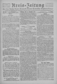 Kreis-Zeitung f&uuml;r d. Kreis Nowy-Tomysl: zugl. Nowy-Tomysler Hopfenzeitung 1926.11.22 Jg.51 Nr134