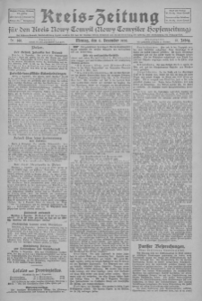 Kreis-Zeitung f&uuml;r d. Kreis Nowy-Tomysl: zugl. Nowy-Tomysler Hopfenzeitung 1926.12.06 Jg.51 Nr140