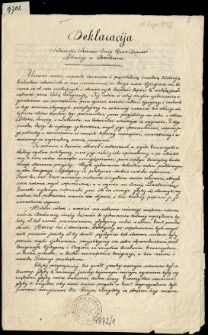 Deklaracija Jedenastu Członków Sekcji Towa Demokrº Polskiego w Bordeaux