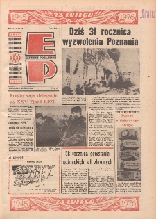 Express Poznański 1976.02.23 Nr43 zawiera Express Sportowy (nr 141)