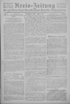 Kreis-Zeitung f&uuml;r d. Kreis Nowy-Tomysl: zugl. Nowy-Tomysler Hopfenzeitung 1927.01.05 Jg.52 Nr2