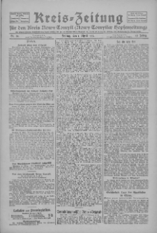 Kreis-Zeitung f&uuml;r d. Kreis Nowy-Tomysl: zugl. Nowy-Tomysler Hopfenzeitung 1927.04.01 Jg.52 Nr38