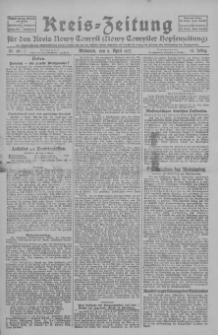 Kreis-Zeitung f&uuml;r d. Kreis Nowy-Tomysl: zugl. Nowy-Tomysler Hopfenzeitung 1927.04.06 Jg.52 Nr40