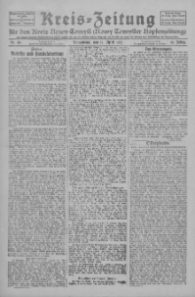 Kreis-Zeitung f&uuml;r d. Kreis Nowy-Tomysl: zugl. Nowy-Tomysler Hopfenzeitung 1927.04.16 Jg.52 Nr44