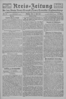 Kreis-Zeitung f&uuml;r d. Kreis Nowy-Tomysl: zugl. Nowy-Tomysler Hopfenzeitung 1927.06.27 Jg.52 Nr73