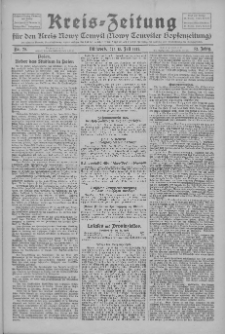Kreis-Zeitung f&uuml;r d. Kreis Nowy-Tomysl: zugl. Nowy-Tomysler Hopfenzeitung 1927.07.13 Jg.52 Nr79