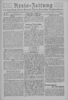 Kreis-Zeitung f&uuml;r d. Kreis Nowy-Tomysl: zugl. Nowy-Tomysler Hopfenzeitung 1927.08.05 Jg.52 Nr89