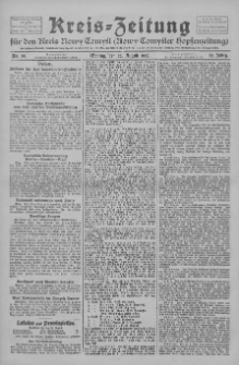 Kreis-Zeitung für d. Kreis Nowy-Tomysl: zugl. Nowy-Tomysler Hopfenzeitung 1927.08.22 Jg.52 Nr95