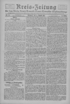 Kreis-Zeitung f&uuml;r d. Kreis Nowy-Tomysl: zugl. Nowy-Tomysler Hopfenzeitung 1927.08.31 Jg.52 Nr99