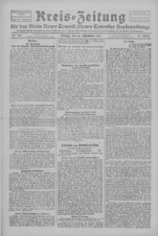 Kreis-Zeitung f&uuml;r d. Kreis Nowy-Tomysl: zugl. Nowy-Tomysler Hopfenzeitung 1927.09.16 Jg.52 Nr106