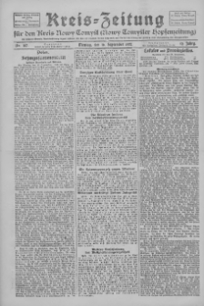 Kreis-Zeitung für d. Kreis Nowy-Tomysl: zugl. Nowy-Tomysler Hopfenzeitung 1927.09.19 Jg.52 Nr107