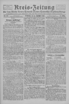 Kreis-Zeitung f&uuml;r d. Kreis Nowy-Tomysl: zugl. Nowy-Tomysler Hopfenzeitung 1927.09.21 Jg.52 Nr108