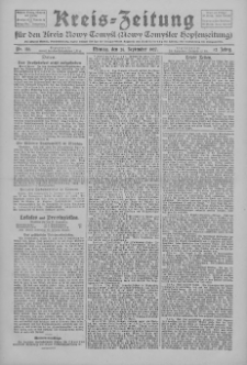 Kreis-Zeitung f&uuml;r d. Kreis Nowy-Tomysl: zugl. Nowy-Tomysler Hopfenzeitung 1927.09.26 Jg.52 Nr110