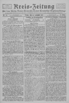 Kreis-Zeitung f&uuml;r d. Kreis Nowy-Tomysl: zugl. Nowy-Tomysler Hopfenzeitung 1927.09.30 Jg.52 Nr112