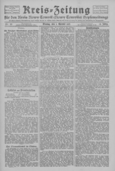 Kreis-Zeitung f&uuml;r d. Kreis Nowy-Tomysl: zugl. Nowy-Tomysler Hopfenzeitung 1927.10.03 Jg.52 Nr113