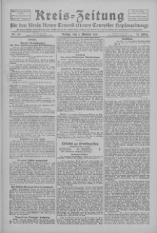 Kreis-Zeitung f&uuml;r d. Kreis Nowy-Tomysl: zugl. Nowy-Tomysler Hopfenzeitung 1927.10.07 Jg.52 Nr115