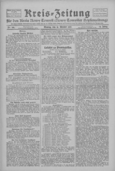 Kreis-Zeitung für d. Kreis Nowy-Tomysl: zugl. Nowy-Tomysler Hopfenzeitung 1927.10.10 Jg.52 Nr116