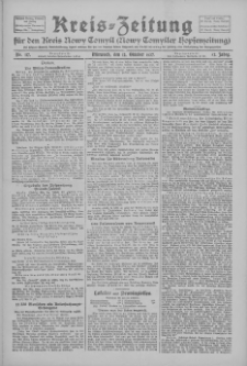 Kreis-Zeitung f&uuml;r d. Kreis Nowy-Tomysl: zugl. Nowy-Tomysler Hopfenzeitung 1927.10.12 Jg.52 Nr117