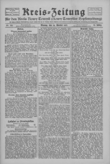 Kreis-Zeitung f&uuml;r d. Kreis Nowy-Tomysl: zugl. Nowy-Tomysler Hopfenzeitung 1927.10.24 Jg.52 Nr122