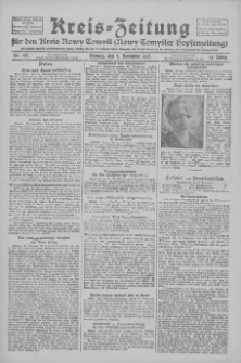 Kreis-Zeitung f&uuml;r d. Kreis Nowy-Tomysl: zugl. Nowy-Tomysler Hopfenzeitung 1927.11.07 Jg.52 Nr127