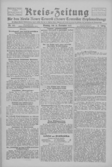Kreis-Zeitung f&uuml;r d. Kreis Nowy-Tomysl: zugl. Nowy-Tomysler Hopfenzeitung 1927.11.21 Jg.52 Nr132