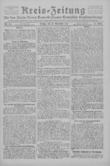 Kreis-Zeitung f&uuml;r d. Kreis Nowy-Tomysl: zugl. Nowy-Tomysler Hopfenzeitung 1927.11.25 Jg.52 Nr134