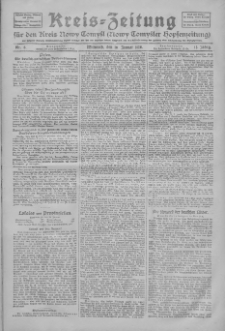 Kreis-Zeitung f&uuml;r d. Kreis Nowy-Tomysl: zugl. Nowy-Tomysler Hopfenzeitung 1928.01.18 Jg.53 Nr8