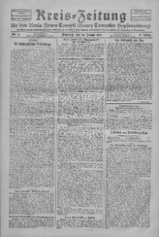 Kreis-Zeitung f&uuml;r d. Kreis Nowy-Tomysl: zugl. Nowy-Tomysler Hopfenzeitung 1928.01.25 Jg.53 Nr11