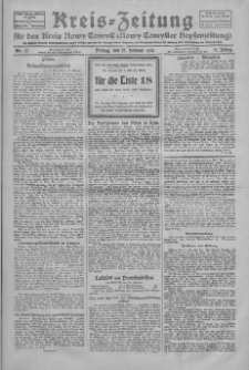 Kreis-Zeitung f&uuml;r d. Kreis Nowy-Tomysl: zugl. Nowy-Tomysler Hopfenzeitung 1928.02.17 Jg.53 Nr21