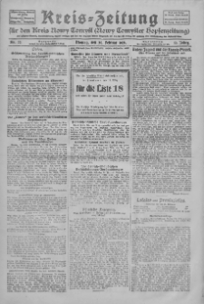 Kreis-Zeitung f&uuml;r d. Kreis Nowy-Tomysl: zugl. Nowy-Tomysler Hopfenzeitung 1928.02.20 Jg.53 Nr22
