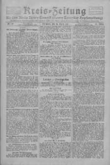 Kreis-Zeitung f&uuml;r d. Kreis Nowy-Tomysl: zugl. Nowy-Tomysler Hopfenzeitung 1928.04.18 Jg.53 Nr46