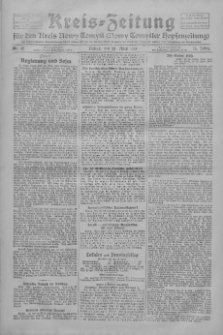 Kreis-Zeitung f&uuml;r d. Kreis Nowy-Tomysl: zugl. Nowy-Tomysler Hopfenzeitung 1928.04.20 Jg.53 Nr47