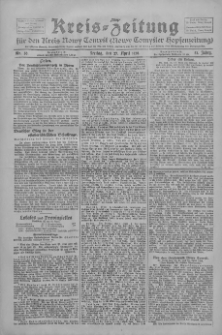 Kreis-Zeitung f&uuml;r d. Kreis Nowy-Tomysl: zugl. Nowy-Tomysler Hopfenzeitung 1928.04.27 Jg.53 Nr50