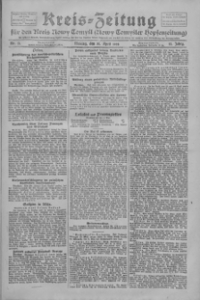 Kreis-Zeitung f&uuml;r d. Kreis Nowy-Tomysl: zugl. Nowy-Tomysler Hopfenzeitung 1928.04.30 Jg.53 Nr51