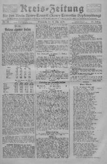 Kreis-Zeitung f&uuml;r d. Kreis Nowy-Tomysl: zugl. Nowy-Tomysler Hopfenzeitung 1928.05.09 Jg.53 Nr55