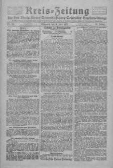 Kreis-Zeitung f&uuml;r d. Kreis Nowy-Tomysl: zugl. Nowy-Tomysler Hopfenzeitung 1928.06.06 Jg.53 Nr66