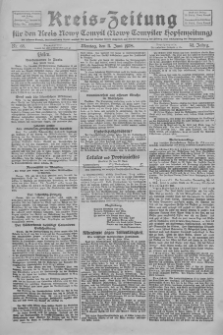 Kreis-Zeitung f&uuml;r d. Kreis Nowy-Tomysl: zugl. Nowy-Tomysler Hopfenzeitung 1928.06.11 Jg.53 Nr68
