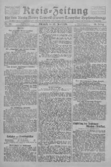 Kreis-Zeitung f&uuml;r d. Kreis Nowy-Tomysl: zugl. Nowy-Tomysler Hopfenzeitung 1928.06.13 Jg.53 Nr69