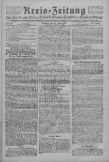 Kreis-Zeitung f&uuml;r d. Kreis Nowy-Tomysl: zugl. Nowy-Tomysler Hopfenzeitung 1928.07.16 Jg.53 Nr83