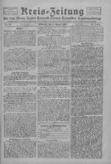 Kreis-Zeitung f&uuml;r d. Kreis Nowy-Tomysl: zugl. Nowy-Tomysler Hopfenzeitung 1928.08.08 Jg.53 Nr93