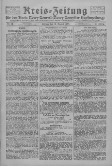 Kreis-Zeitung f&uuml;r d. Kreis Nowy-Tomysl: zugl. Nowy-Tomysler Hopfenzeitung 1928.08.10 Jg.53 Nr94