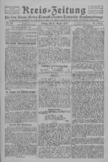 Kreis-Zeitung f&uuml;r d. Kreis Nowy-Tomysl: zugl. Nowy-Tomysler Hopfenzeitung 1928.08.31 Jg.53 Nr102