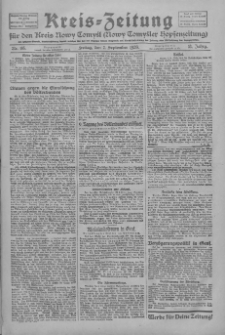 Kreis-Zeitung f&uuml;r d. Kreis Nowy-Tomysl: zugl. Nowy-Tomysler Hopfenzeitung 1928.09.07 Jg.53 Nr105