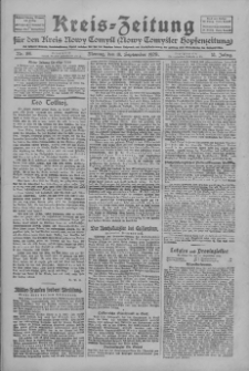 Kreis-Zeitung f&uuml;r d. Kreis Nowy-Tomysl: zugl. Nowy-Tomysler Hopfenzeitung 1928.09.10 Jg.53 Nr106