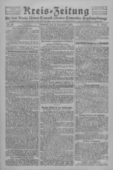 Kreis-Zeitung f&uuml;r d. Kreis Nowy-Tomysl: zugl. Nowy-Tomysler Hopfenzeitung 1928.09.12 Jg.53 Nr107