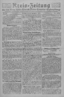 Kreis-Zeitung f&uuml;r d. Kreis Nowy-Tomysl: zugl. Nowy-Tomysler Hopfenzeitung 1928.09.24 Jg.53 Nr112